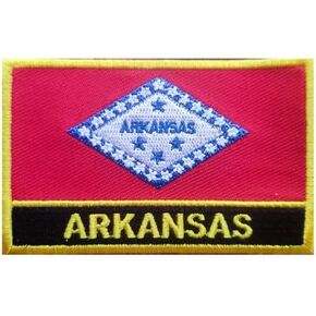 1 PCS Embroidered New Mexico Flag Patch Iron On or Sew On Embroidered Tactical Military National New Mexico Flag Patch (New Mexico)