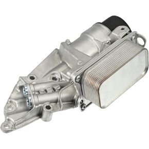 X AUTOHAUX Car Engine Oil Cooler Housing Assembly for Mercedes-Benz C230 C280 C350 CL550 CLK350 E550 G550 GL450 ML350 S550 SL550 SLK280 SLK300 SLK350 2721800510