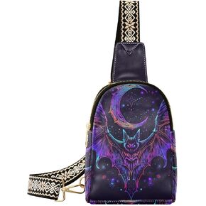 Small Sling Bag for Women Vintage Rose Floral Leather Crossbody Bags Chest Bag Waist Packs in Kuwait