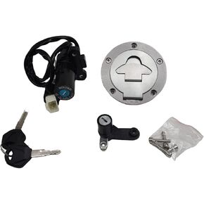 Ignition Switch Gas Fuel Tank Cap Seat Lock Key Set Compatible For Yamaha YZF-R25/R3 2015-2019 For YZF R3 RH07 RH12