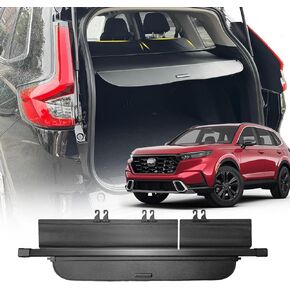 Cargo Cover for 2023 2024 Honda CRV Accessories, Compatible with 2023 2024 Honda CRV Accessories(Include Hybrid) Retractable Trunk Cover with Seat Back Cover Protector Security Cover Shade