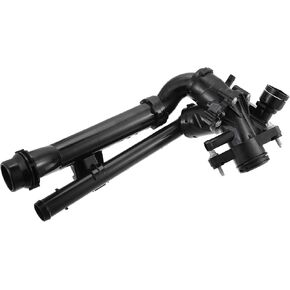 Motoforti Engine Coolant Thermostat Housing Assembly, for Mercedes-Benz Metris 2016-2019, 2742000615, Plastic, Black