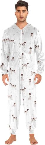 Ollabaky Adult Onesie Pajamas for Men Women Costume One-Piece Sleepwear Jumpsuit in Kuwait
