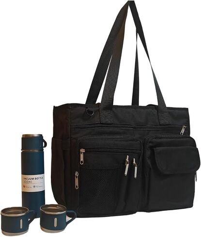 Teacher Tote Bag, Women Bag, Nurse bag, Utility Bag with Bottom Pad with separated Laptop storage layer. in Saudi Arabia