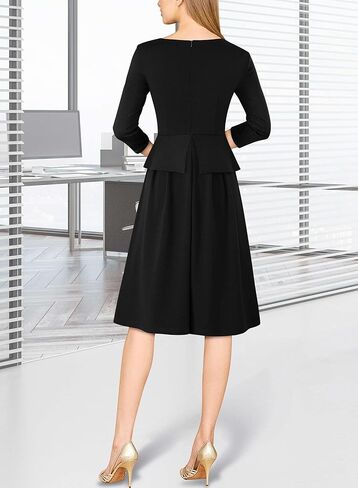 فستان VFSHOW للسيدات 2024 للعمل المكتبي والكنيسة بيبلوم أنيق بقصة ضيقة بطول الركبة وخط مناسب ومتوهج in Kuwait