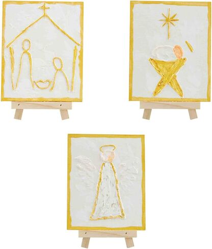 لوحة ذهبية من Mud Pie Easel، للأطفال، مقاس 5 × 4 بوصة in Saudi Arabia