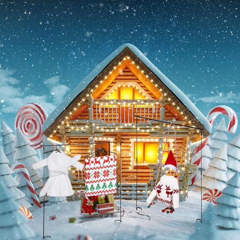 Aoriher 9 Pcs Christmas Doll Accessories Set Includes Sleeping Bag Bathrobe Mask Ear Muffs Scarf Glasses Hammock Sweater(Bulb) in Saudi Arabia