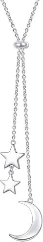 925 Sterling Silver Layered Necklace Double/Triple Multilayer Long Chain Infinity/Star Pendant Necklace Jewelry Gift for Women in Saudi Arabia