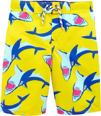 OshKosh B'Gosh Boys' Swim Trunks, Dino Print, 6 in Saudi Arabia
