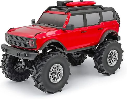 RCLIONS 4PCS Aluminum RC Car Beadlock Wheel Rims for TRX4M 1/18th RC Crawler Buggy Car (Black) in Saudi Arabia