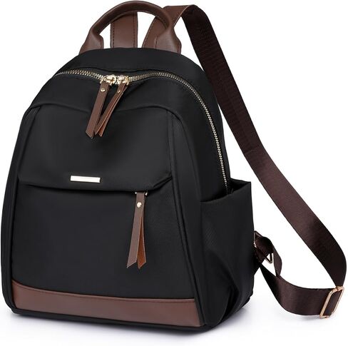 KOOIJNKO Small Fashion Backpack Purse for Women Nylon Daypack Satchel Bag Handbag, Gray in Saudi Arabia