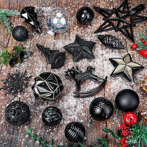 SHareconn 100pcs Christmas Tree Decorations Ornaments Set, Shatterproof Plastic Baubles Decorative Balls for Xmas Tree Decor Holiday Wedding Party, White in Saudi Arabia