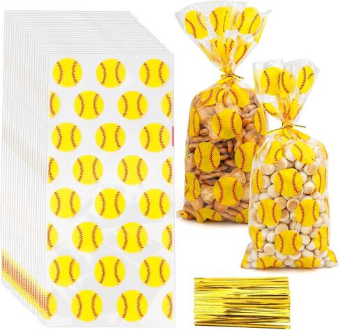 Football Goodie Bags, 100 PCS Football Cellophane Treat Bags, Football Party Favor Bags Football Gift Bags Superbowl Party Decorations 2025 Football Snack Bags for Team Birthday Party Supplies Decor in Saudi Arabia