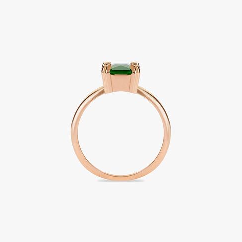 Gold Filled Statement Emerald Ring Gold Finish May Gemstone Jewelry in Saudi Arabia