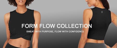 Shed Women's Yoga Crop Tops: Stylish & Supportive Fitness Shirts for Dance, Gym, Yoga. Tank Shirts for Active Women in Saudi Arabia