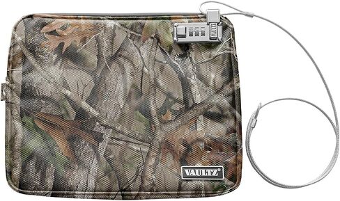 Vaultz Locking Field Gear Pouch with Tether, Small, 5 x 8 Inches, Black (VZ00739) in Kuwait