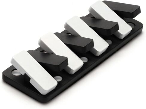 VANANA Metal Haptic Fidget Slider ADHD Clicker Adult Fidget Blocks Relieve Anxiety Stress (Style#1 - Silver) in Saudi Arabia