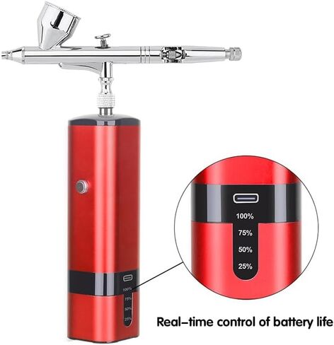 مجموعة فرش البخاخة اللاسلكية من آي بيوتي مع ضاغط محمول وإبرة إضافية لفنون وحرف مكياج الحلاق وتجميل الأظافر in Kuwait