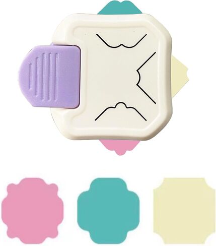 MIAO JIN 3 in 1 Chamfer Corner Punch Creative Pattern Corner Cutter for Paper Crafts, Laminate, Cardstock, Business Card, DIY Projects, Photo, Card Making and Scrapbooking in Saudi Arabia