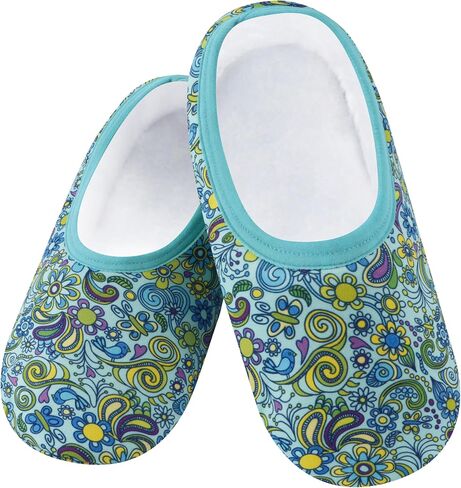 Snoozies Women's Slipper Socks | Cozy House Shoes | Comfy Slip Ons | Fun Slippers | Skinnies Lightweight in Saudi Arabia
