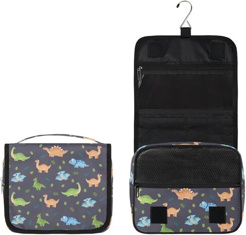 Cute Cat Travel Toiletry Bag with Hanging Hook for Women and Girls, DeepSkyBlue Cosmetic Makeup Case Organizer for Accessories, Shampoo, Full Sized Container, Toiletries in Kuwait