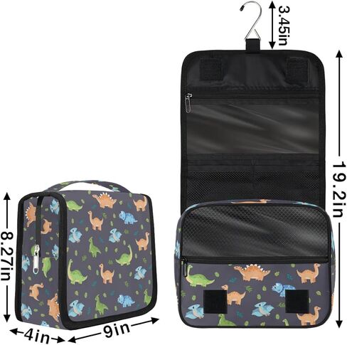 Cute Cat Travel Toiletry Bag with Hanging Hook for Women and Girls, DeepSkyBlue Cosmetic Makeup Case Organizer for Accessories, Shampoo, Full Sized Container, Toiletries in Kuwait