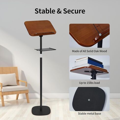 Adjustable Book Stand - Ergonomic Design for Music Scores Recipe Tablet Laptop Comfortable Reading - Secure Stability in Saudi Arabia