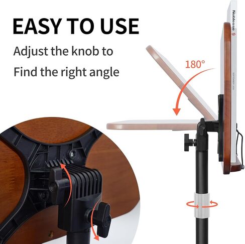 Adjustable Book Stand - Ergonomic Design for Music Scores Recipe Tablet Laptop Comfortable Reading - Secure Stability in Saudi Arabia