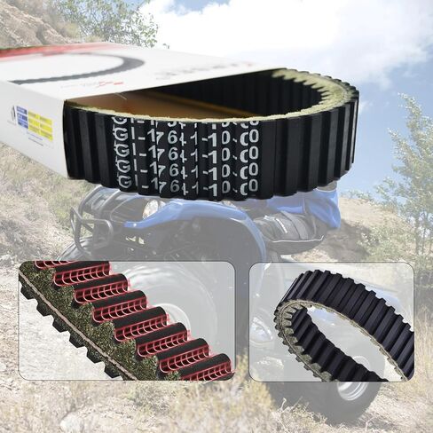 KARSEE Drive Belt 5GH-17641-10-00 Compatible with Yamaha Grizzly Kodiak Rhino Wolverine 400 450 5GH-17641-00-00 3C2-17641-00-00 in Kuwait