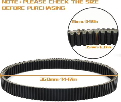 KARSEE Drive Belt 5GH-17641-10-00 Compatible with Yamaha Grizzly Kodiak Rhino Wolverine 400 450 5GH-17641-00-00 3C2-17641-00-00 in Kuwait