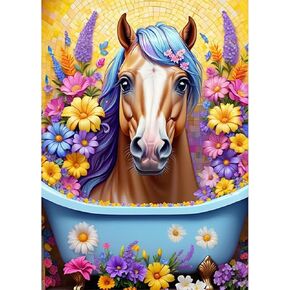 SENQAO Wolf Diamond Painting Kits for Adults-Animal Diamond Art Kits for Adults,Wolf Gem Art Kits for Adults for Home Wall Decor(12x16inch)
