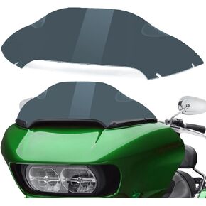 8" Wave Windshield Windscreen Wind Splitter fits for Harley Davidson Touring Road Glide FLTR 2015-2023 2016 2017 2018 2019 2020 2021 2022 (Black)