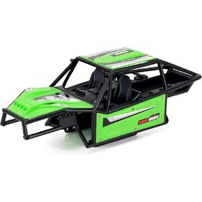INJORA 61g Nylon Buggy Body Shell Chassis Kit for 1/18 RC Crawler TRX4M Upgrade(Black)