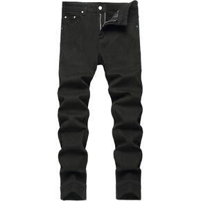 LZLER Mens Chinos Pants Slim Fit Casual Pants Straight Stretch Slacks Flat-Front Twill Pants