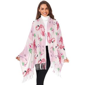 VIGTRO Cashmere Feel Women Wrap Pashmina Shawl Winter Warm Long Scarf with Tassels for Evening Dress & Wedding