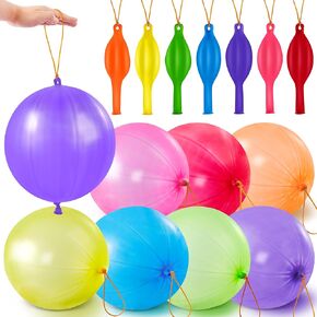 JOYIN 36 Pcs Punch Balloons, Party Favors for Kids 8-12, Punching Balloons Assorted Colors with Rubber Band Handle for Birthday, Goodie Bags Stuffers