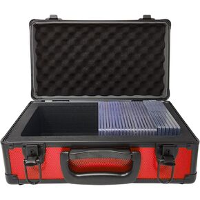 X-40 Compact Metal Slab Case | PSA BGS CGC | Durable Aluminum Briefcase for Graded Sports & Trading Cards | PSA Card Case & Graded Slab Storage Case Box (Blue)