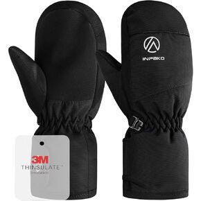 Kids Ski Gloves Waterproof Winter Snow Gloves for Boys Girls Cold Weather Windproof Warm Mittens for Snowboard Sport Outdoor