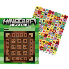 مخططات مكافآت ملصقات الطلاب الصغيرة من Eureka Minecraft للمدرسة أو المنزل، 5 بوصة × 6 بوصة، متعددة الألوان، 36 مخططًا وأكثر من 1000 ملصق