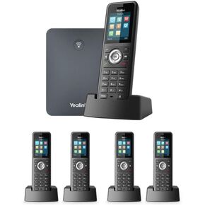 Yealink IP Phone W79P Bundle of W70B Base and W59R handset + 4-Unit W59R Handset (W79P + 4 x W59R)
