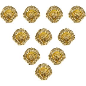 Wonder Care Metal Gold Oil Lamps for Diwali Decorations for Home Diya | Decor for Diwali with Diya Set | Diwali for Pooja ,Return Gift for Friends, Family Indian Diya lamp Diwali Diya 30 Piece Set