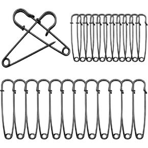 25PCS Large Safety Pins Heavy Duty 4'' Black Big Safety Pins for Clothes Blankets Diapers in Kuwait