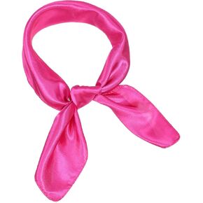 Silk Scarf for Women Chiffon Neck Scarf Square Bandana Silk Scarves Handkerchief Retro Head Handbag Bag Scarf Mime Costume
