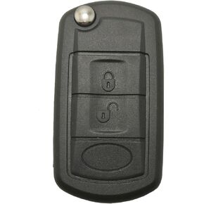 Key Fob Case Shell Fit for Land Rover LR3 Discovery Range Rover Sport Flip Keyless Entry Remote Car Key Fob Cover Replacement Key Casing
