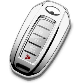 Car Key Fob Cover Compatible with Infiniti Key Case Protector Keychain Holder Q50 Q60 QX50 QX55 QX60 accessories