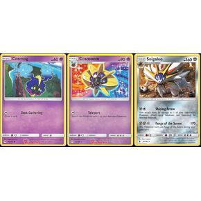 Pokemon Solgaleo 87/145 - Guardians Rising - Rare - Legendary Evolution Card Lot - Cosmog Cosmoem