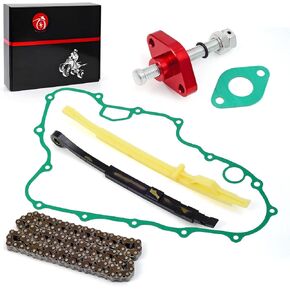 Cam Timing Chain and Guides Tensioner & Gasket for Honda TRX 450R 2006-2009 TRX 450ER 2006-2017 14620-MEN-671 14510-MEB-670