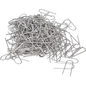 High Temperature Nichrome Wire Jump Rings, fusible high Temperature u Hanger for Pendant Temp Fusing Kiln Fire Ceramic Glass Hobbyists DIY Bead Ornaments Stained Supplies