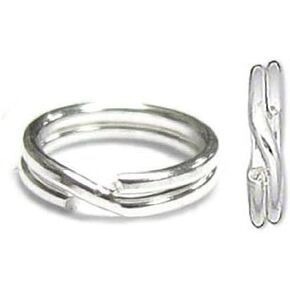 25 Sterling Silver Split Rings Charm Bead Parts 5mm