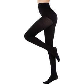 Women's Cable Knit Tights Soft Sweater Opaque Fall Winter Warm Tights for Women Ribbed Knit Striped Thick Stockings